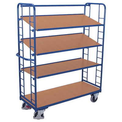 Chariot à étagères haut – 1805x650x1855mm – 4 surfaces de chargement, capacité de 400kg