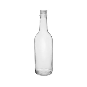 500ml Straight Neck Clear Glass Mineral Water Bottle – Pallet of 1,320