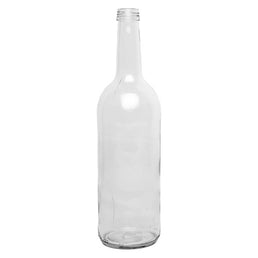 750ml Straight Neck Clear Glass Mineral Water Bottle – Flint Glass