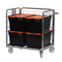 Chariot de picking de marchandises compact à trois côtés