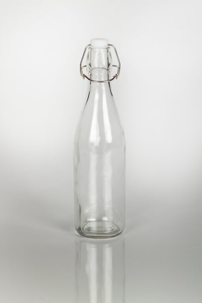 Bouteille en verre avec bouchon à bascule de 500 ml pour eau/jus/limonade