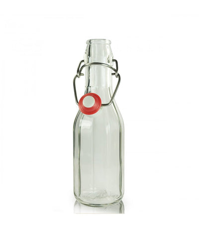 Bouteille Costolata Facettée de 250 ml avec Bouchon Bascule