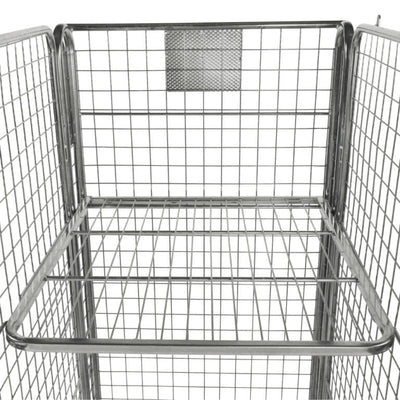 Chariot à roulettes à quatre côtés avec porte divisée