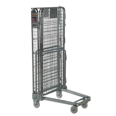 Chariot à roulettes à quatre côtés avec porte divisée