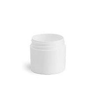 Pot droit en plastique blanc de 200 g