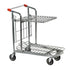 Chariot de stockage empilable avec étagère pliante