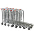 Chariot de stock empilable avec étagère pliable
