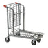 Chariot de stock empilable avec étagère pliable