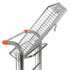 Chariot de stockage empilable avec panier pliant
