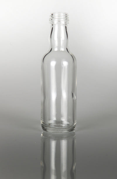 Bouteille en verre ronde miniature de 50 ml pour spiritueux/essences