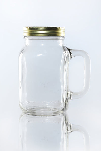 Bocal en verre Mason de 630 ml avec poignée