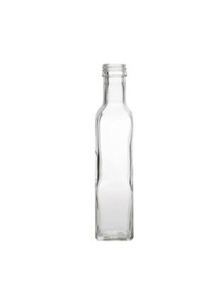 Bouteille d'huile d'olive Marasca en verre flint blanc de 250 ml (col à vis)