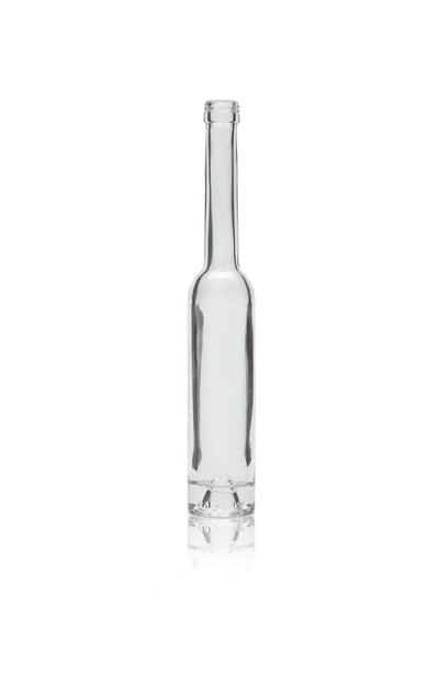 Bouteille d'huile en verre haut Platin 100ml (ouverture en liège)