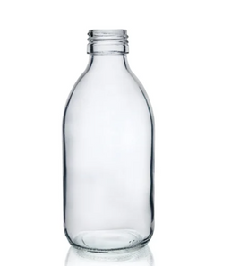 Bouteille en verre clair Alpha de 250 ml
