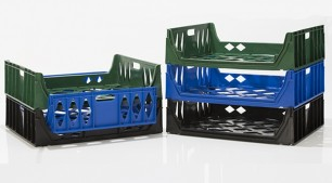 Plateaux à pain ventilés empilables pour 10 miches Empilés & Emboîtés