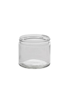 Pot squat en verre flint blanc de 250 ml