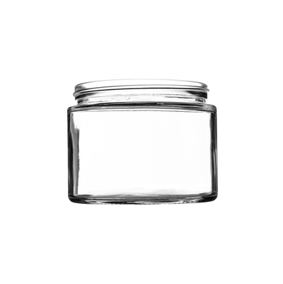 Bocal squat en verre flint blanc de 500 ml