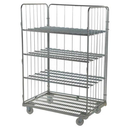 Chariot à roulettes démontable jumbo à trois côtés