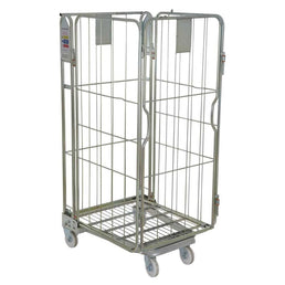 Four Sided Roll Pallet with Rod Infill