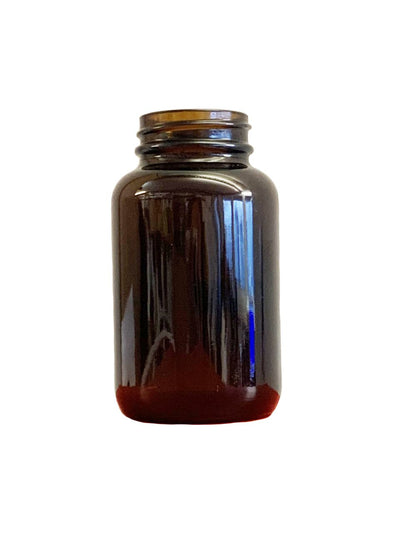 Bouteille en verre ambré de 120 ml (4 oz) pour poudre